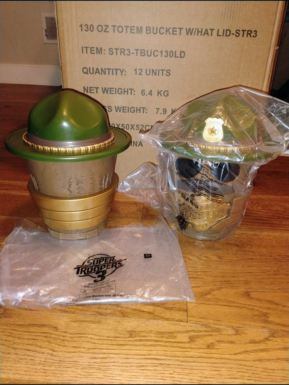 Super Troopers 3 Trooper Popcorn Bucket Regal Theaters Exclusive